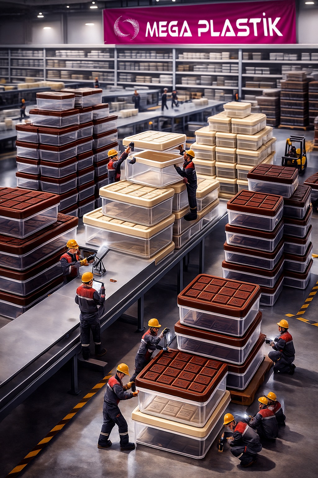 Çikolata Desenli Saklama Kabları-M2