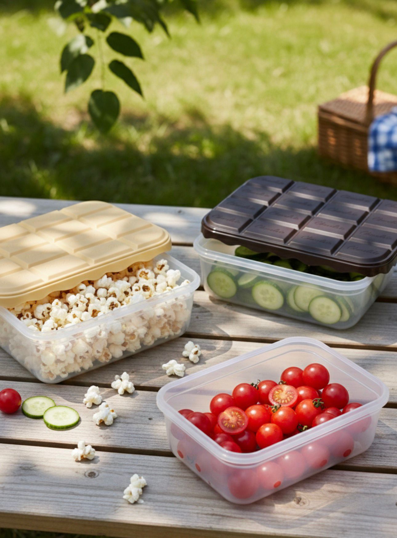 Çikolata Desenli Saklama Kabları-M4